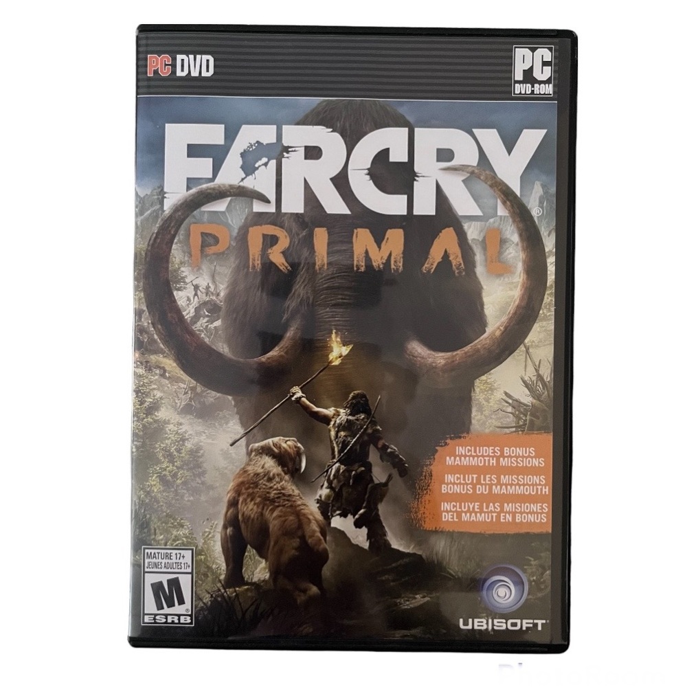 Far Cry Primal for PC DVD ROM, Rated M, 2 Discs, Open Box Item